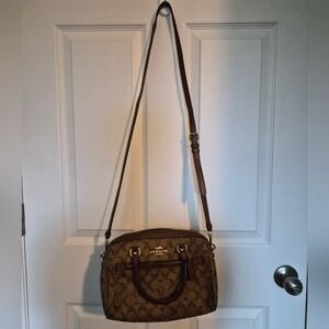 Coach Brown Signature Crossbody Bag
